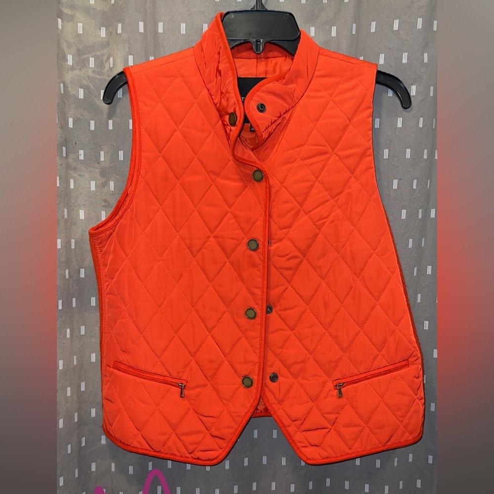 Orange women’s vest size medium